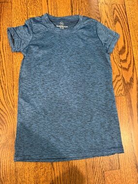 Essentials Heathered Blue Short Sleeve Tee